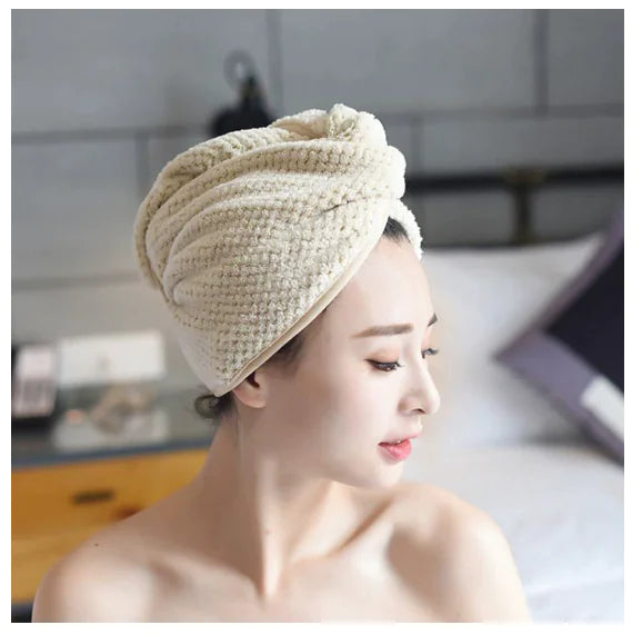 Absorbent Hair Towel & Cap
