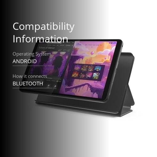Lenovo Tab One - Lightweight Tablet - up to 12.5 Hours of YouTube Streaming - 8.7" HD Display - 4 GB Memory - 64 GB Storage - MediaTek Helio G85 - Includes Folio Case