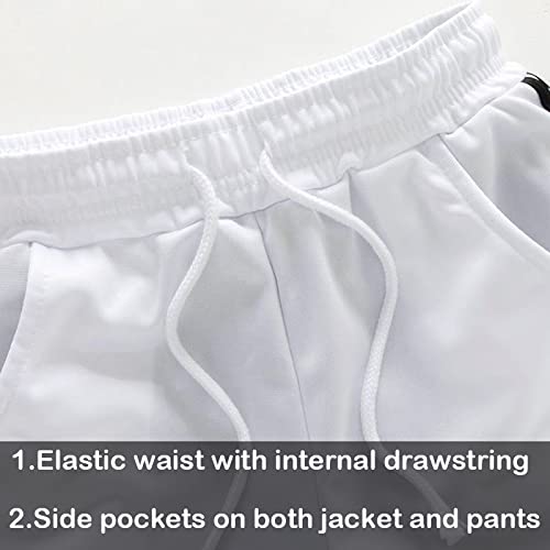 GXAMOY Men's Athletic 2 Pieces Tracksuit Casual Full Zip Jogging Sweat Suit Workout Sports Set Sportswear Yellow(TZ001) S