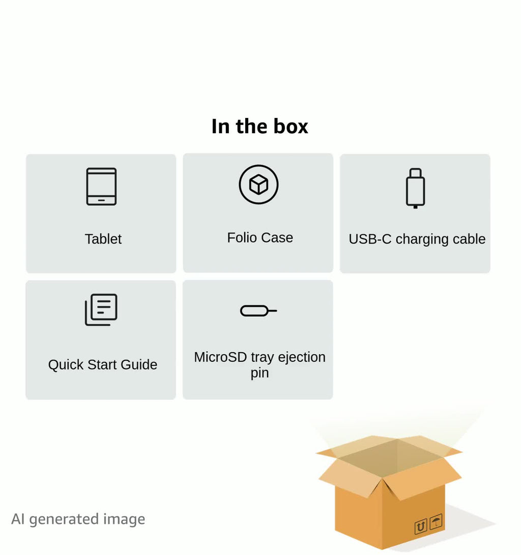 Lenovo Tab One - Lightweight Tablet - up to 12.5 Hours of YouTube Streaming - 8.7" HD Display - 4 GB Memory - 64 GB Storage - MediaTek Helio G85 - Includes Folio Case