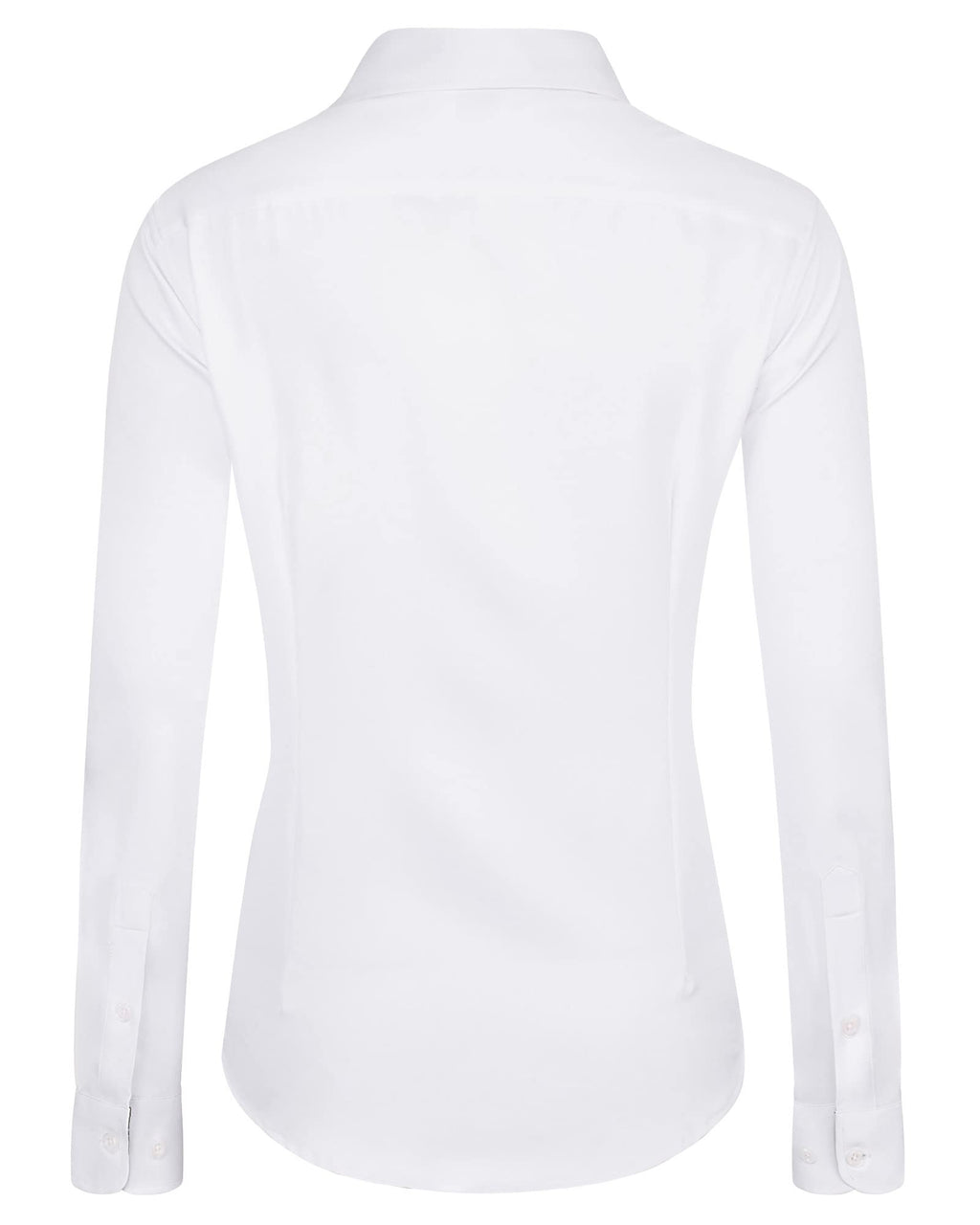 J.VER Womens Dress Shirts Long Sleeve Button Down Shirt Wrinkle-Free Business Casual Blouse Office Work Tops White Medium