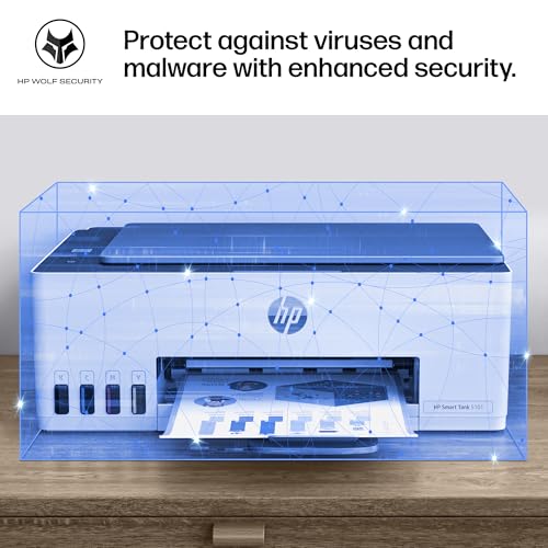 HP Smart Tank 5101 Wireless All-in-One Refillable Ink Tank Printer, Scanner, Copier with 2 years of Ink included, Wireless printer for home use (1F3Y0A)