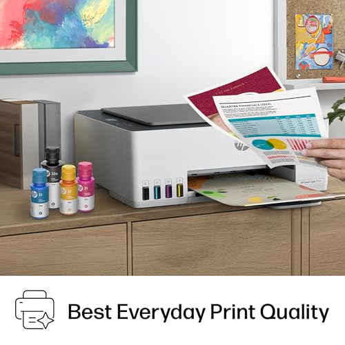HP Smart Tank 5101 Wireless All-in-One Refillable Ink Tank Printer, Scanner, Copier with 2 years of Ink included, Wireless printer for home use (1F3Y0A)