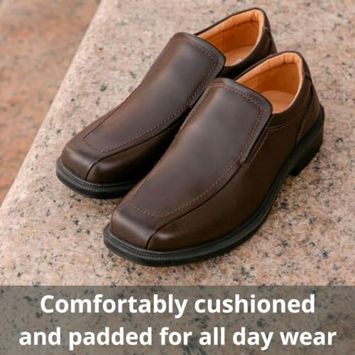 Deer Stags Men's Greenpoint Dress Shoes - Comfortable Slip-On Formal Loafers for Weddings, Church, Office, Prom / Black / Men’s 7.5