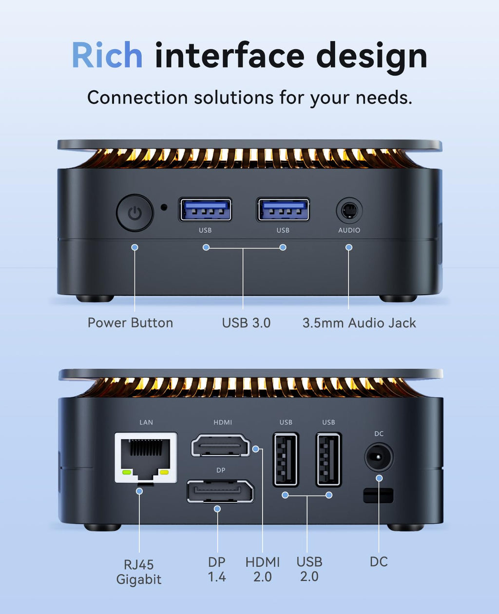 KAMRUI Essenx E1 Mini PC Computer with N97 Processor, 16GB DDR4 RAM 256GB M.2 SSD, Mini Desktop Computer Support Dual 4K, WiFi, Bluetooth, Ethernet, HTPC for Business, Education, Home