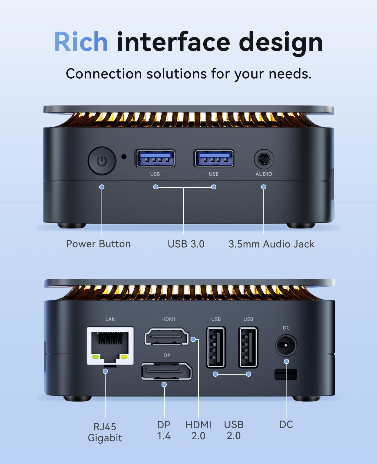 KAMRUI Essenx E1 Mini PC Computer with N97 Processor, 16GB DDR4 RAM 256GB M.2 SSD, Mini Desktop Computer Support Dual 4K, WiFi, Bluetooth, Ethernet, HTPC for Business, Education, Home