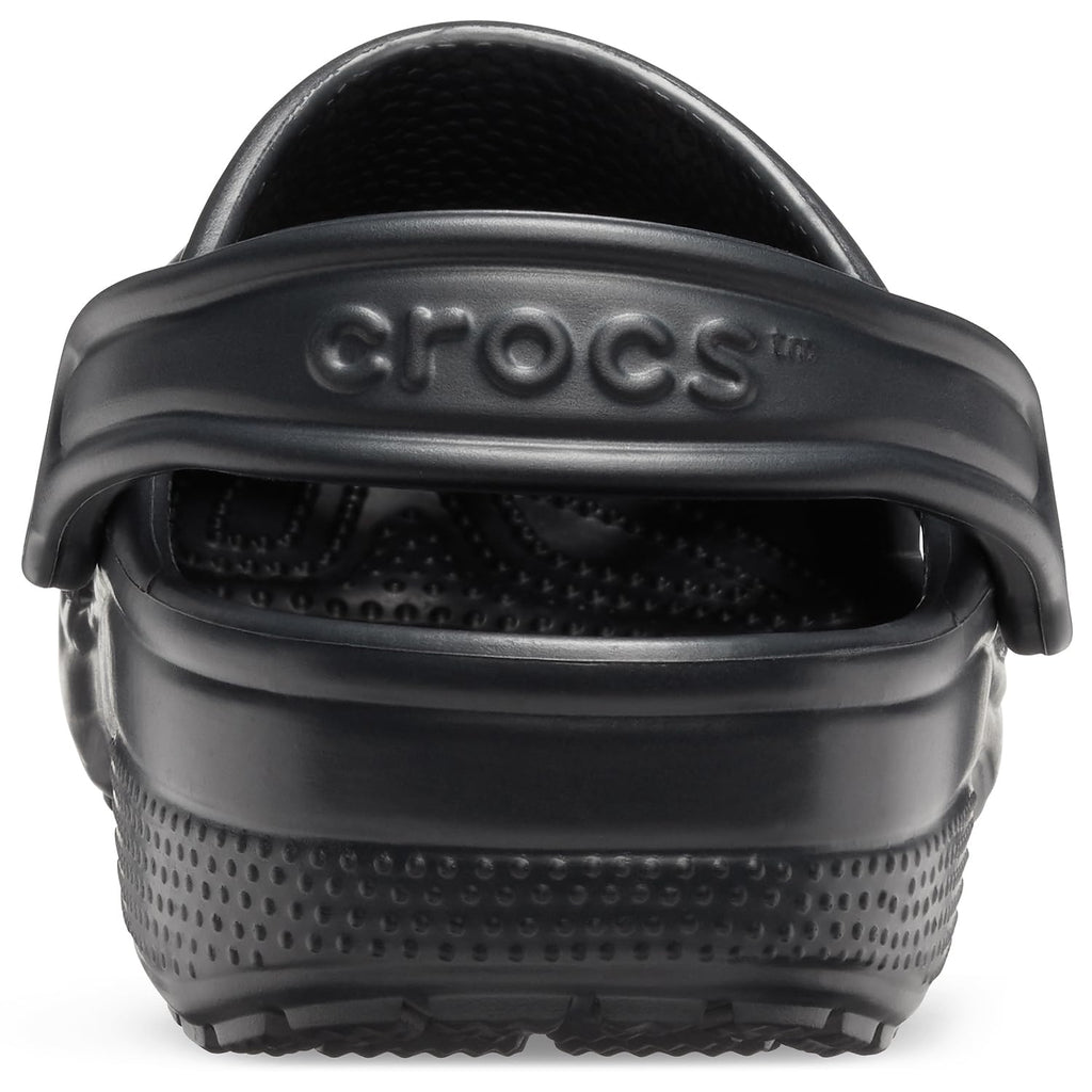 Crocs Unisex-Adult Classic Clogs, Black, 9 Men/11 Women