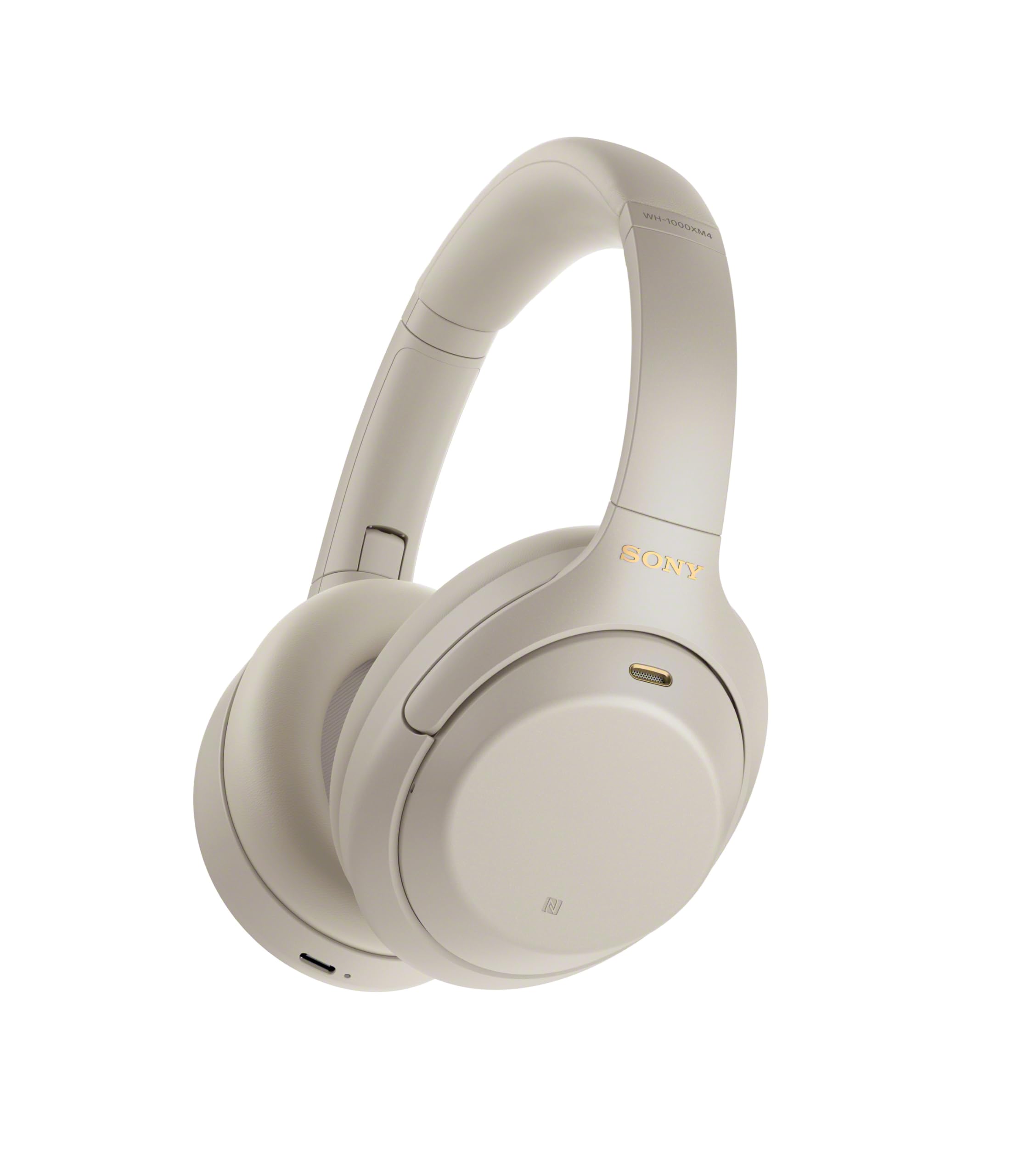 Sony WH-1000XM4 Wireless Premium Noise Canceling Overhead Headphones with Mic for Phone-Call and Alexa Voice Control, Silver WH1000XM4