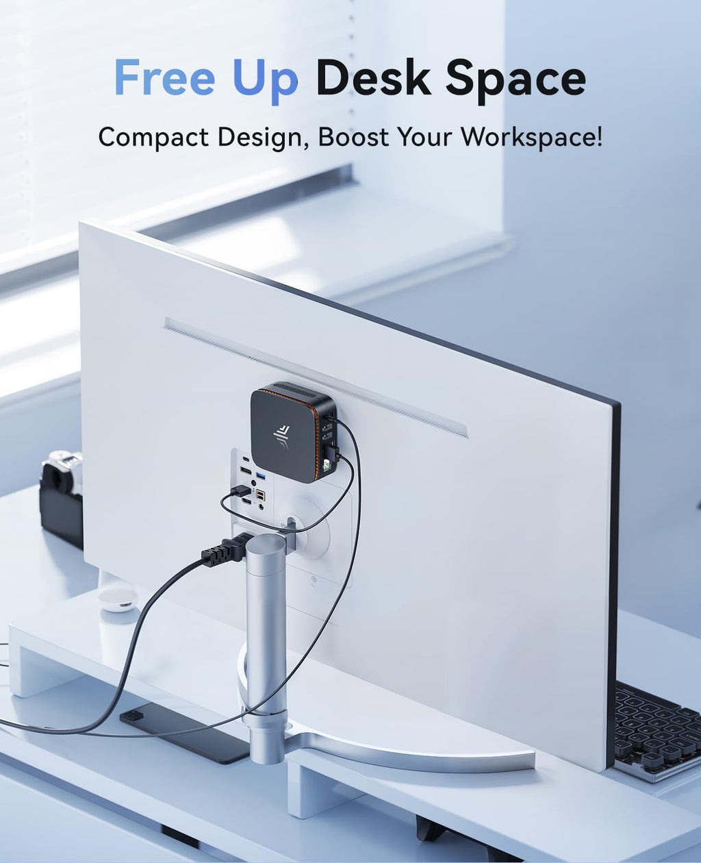 KAMRUI Essenx E1 Mini PC Computer with N97 Processor, 16GB DDR4 RAM 256GB M.2 SSD, Mini Desktop Computer Support Dual 4K, WiFi, Bluetooth, Ethernet, HTPC for Business, Education, Home