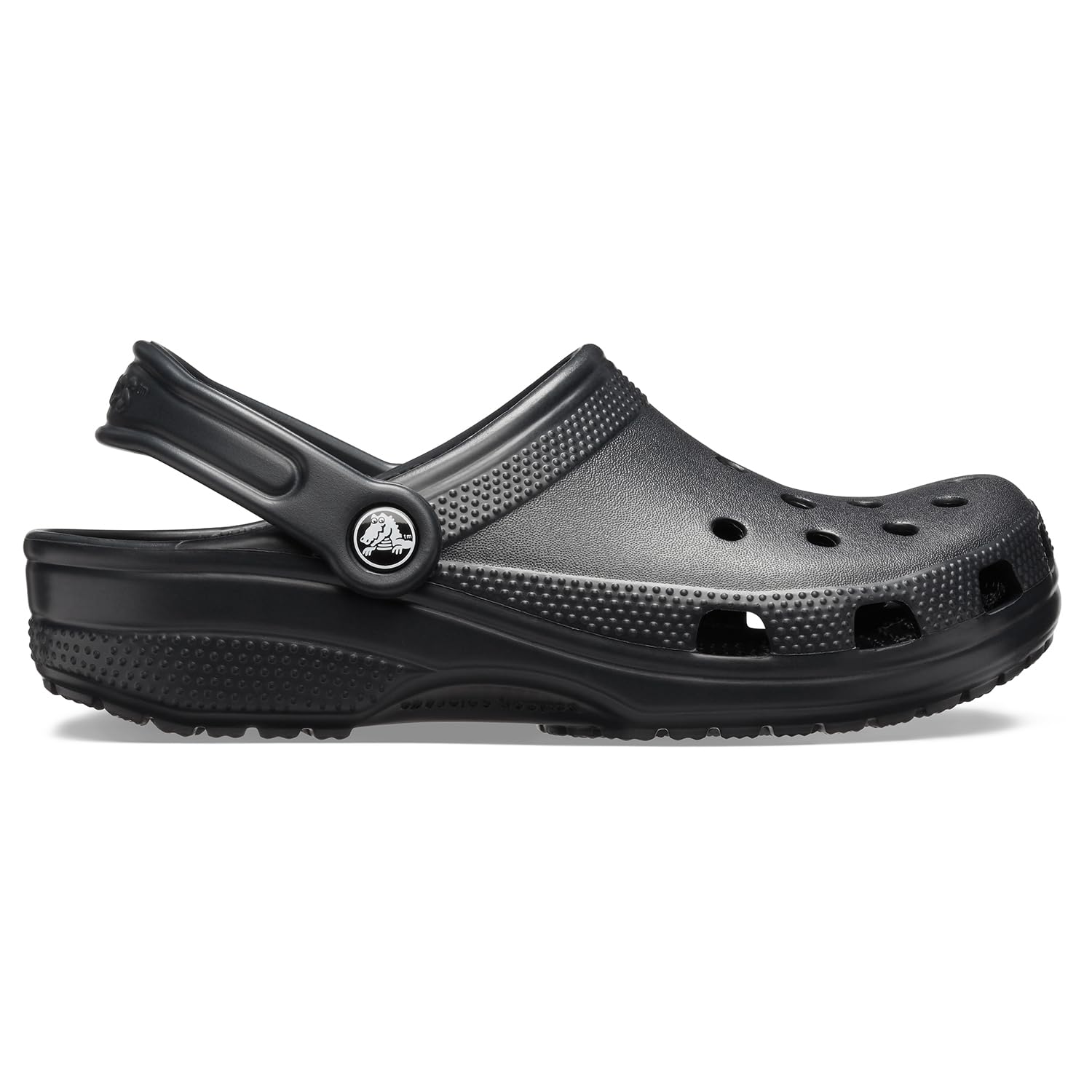 Crocs Unisex-Adult Classic Clogs, Black, 9 Men/11 Women