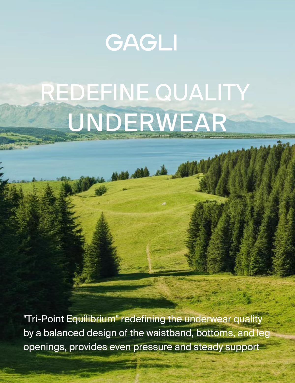 gagli 5" Boxer Briefs, Men's Underwear 3-Pack White