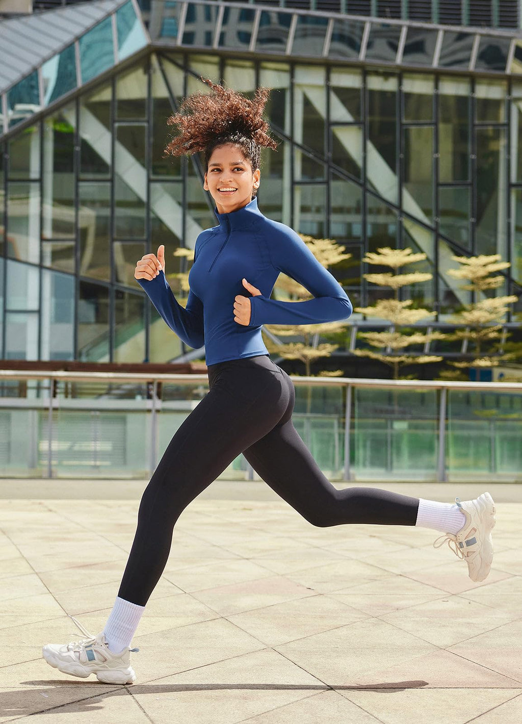 baleaf Fleece Lined Leggings Women Waterproof Thermal Winter Hiking Pants Warm Tights Skiing Running Yoga Travel Gear Black M