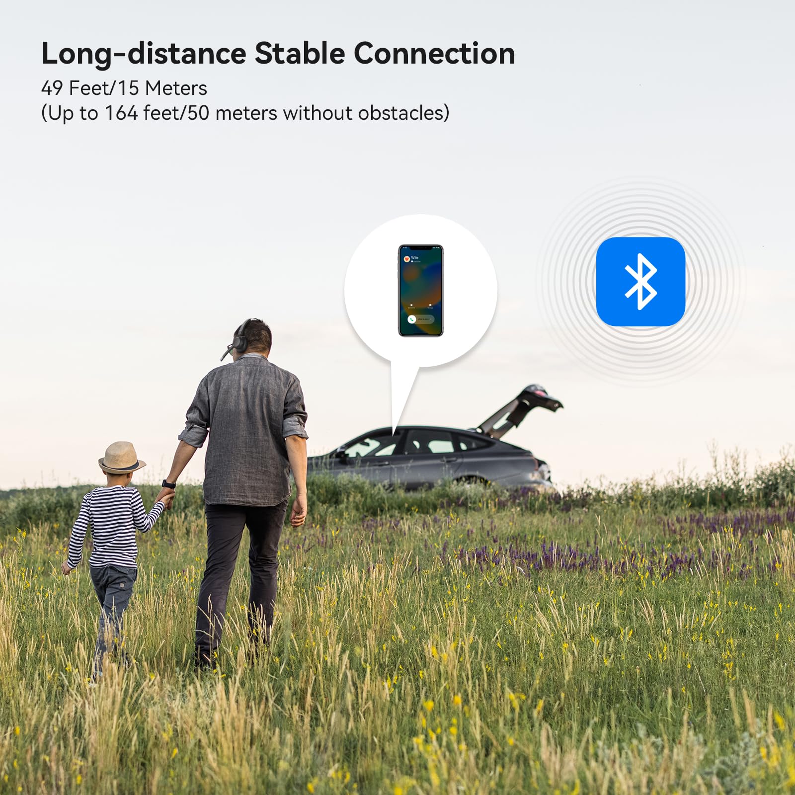 LEVN Trucker Headset, Trucker Bluetooth Headset with Noise Cancelling Microphone & Mute Button, Bluetooth Headsets V5.2 Multipoint for Work from Home/Cell Phone/Computer/Zoom/Teams/Truck Driver