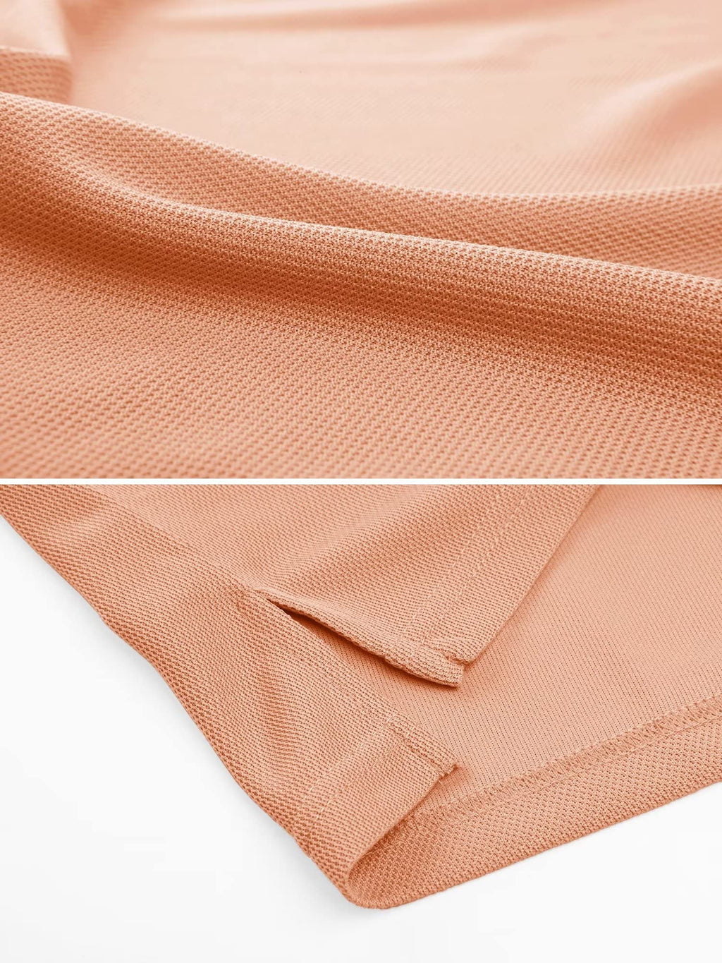 MAGCOMSEN Golf Polos for Men Dry Fit Short Sleeve Polo Shirts Breathable Athletic Polo Shirts Rugby Shirt Apricot XL