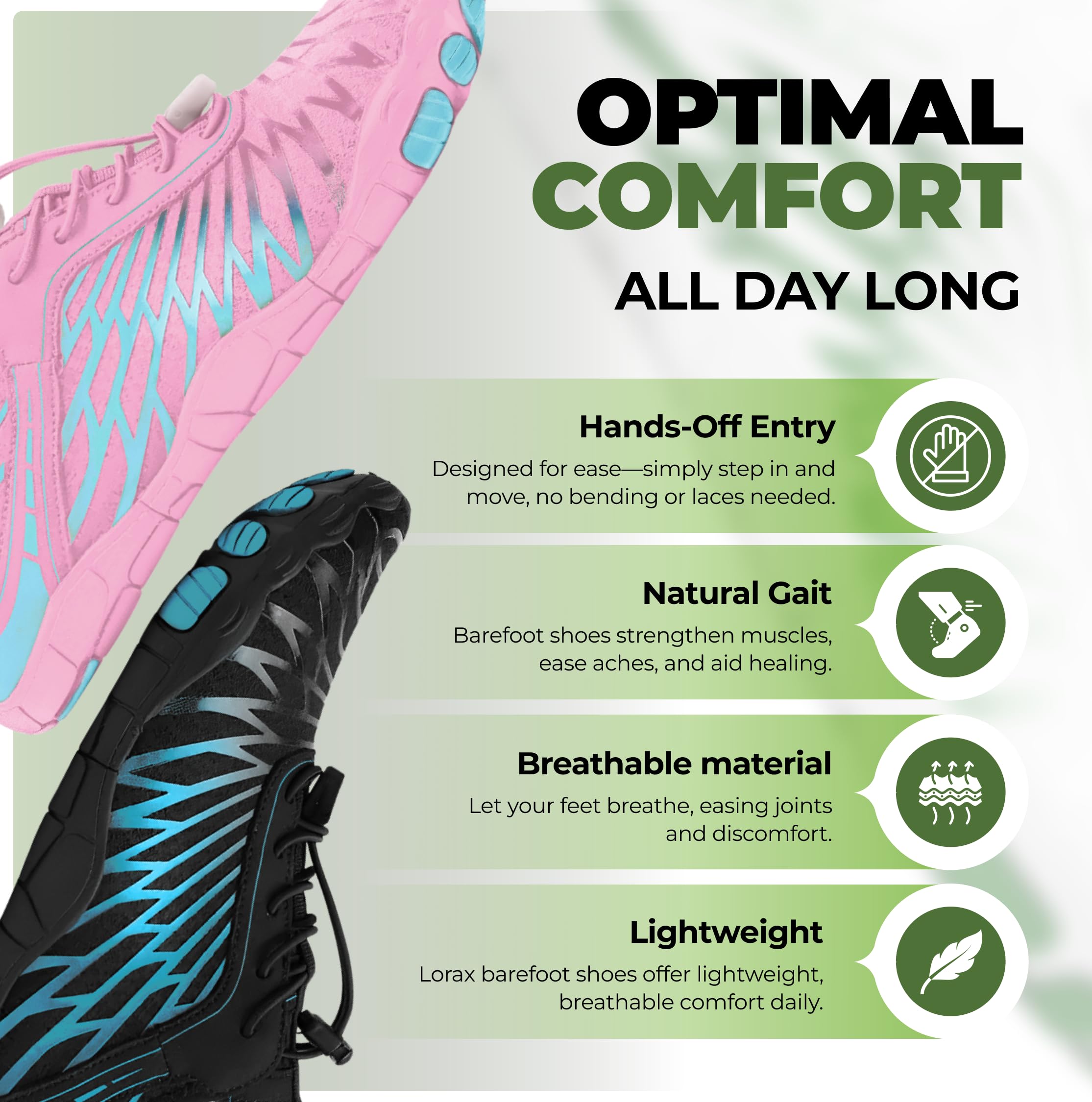 Hike Footwear Lazuli Pro - Healthier and Comfortable Feet with Barefoot Shoes, Lightweight Flexible, Arch Support, Wide Walking Shoes (Unisex) White - Pink