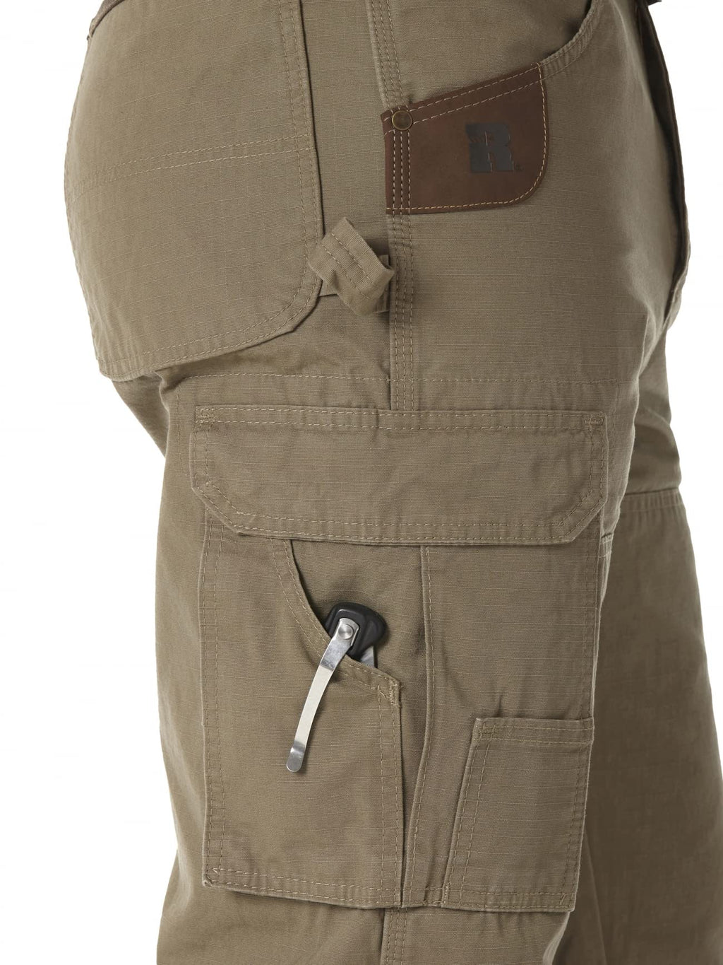 Wrangler Riggs Workwear mens Ranger work utility pants, Bark, 36W x 30L US