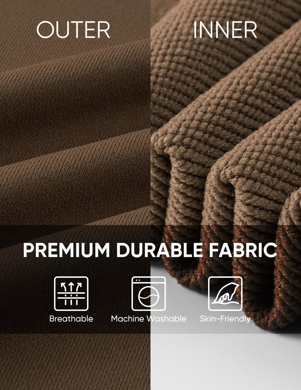 JMIERR Men's Casual Full Zip Up Hoodie 2025 Drawstring Hiking Fall Windproof Jacket with Pockets Long Sleeve, XL, Brown