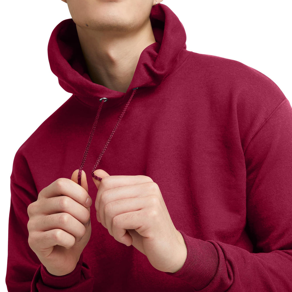 Hanes mens Pullover Ecosmart Hooded Sweatshirt Hoody, Cardinal, Medium US