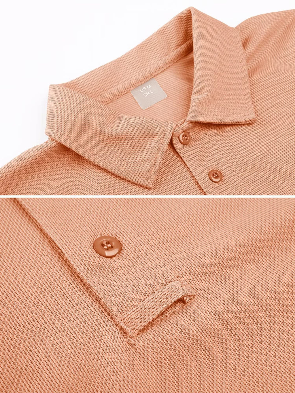 MAGCOMSEN Golf Polos for Men Dry Fit Short Sleeve Polo Shirts Breathable Athletic Polo Shirts Rugby Shirt Apricot XL