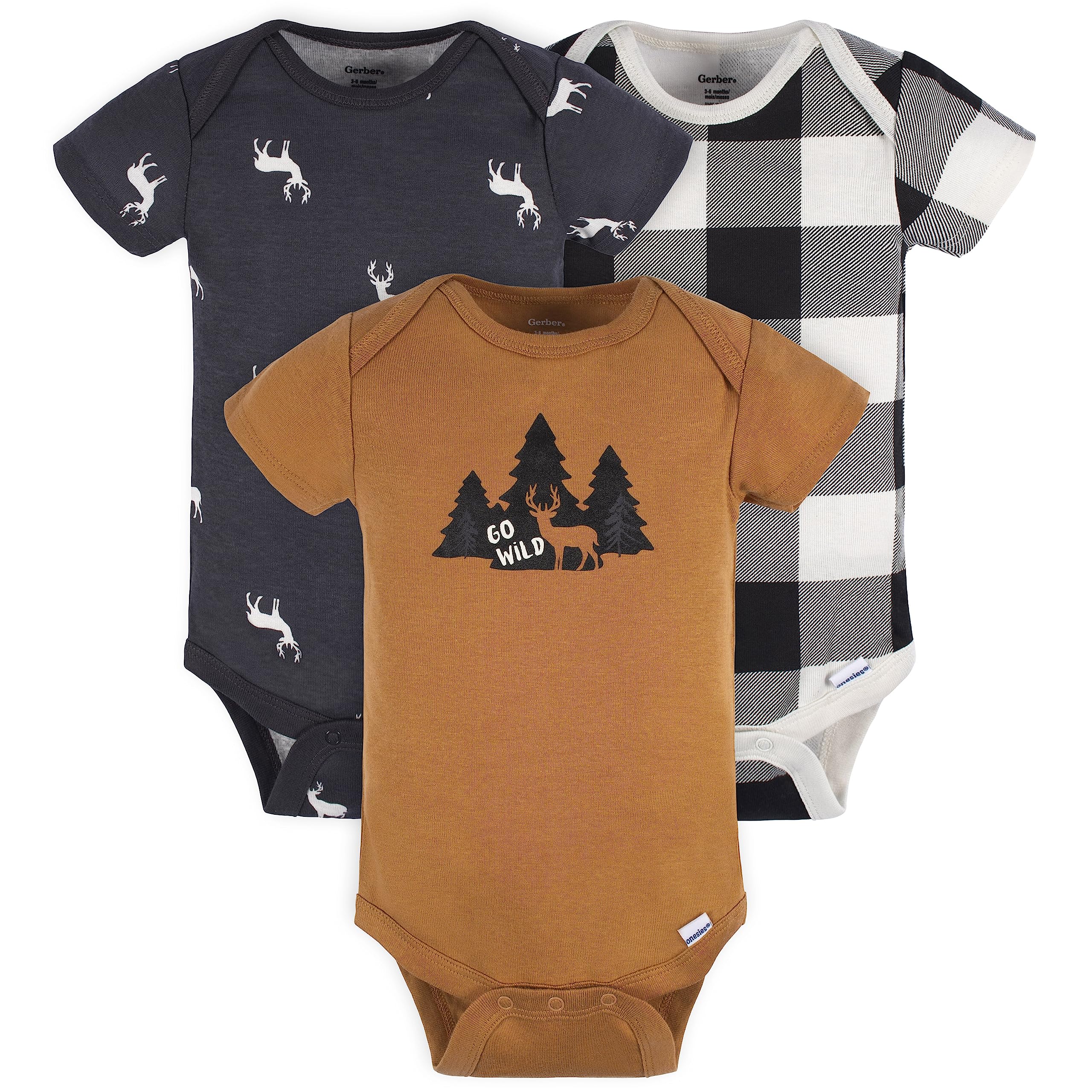Gerber Baby Boys 12 Piece Layette Gift Set, Brown Deer, 0-3 Months