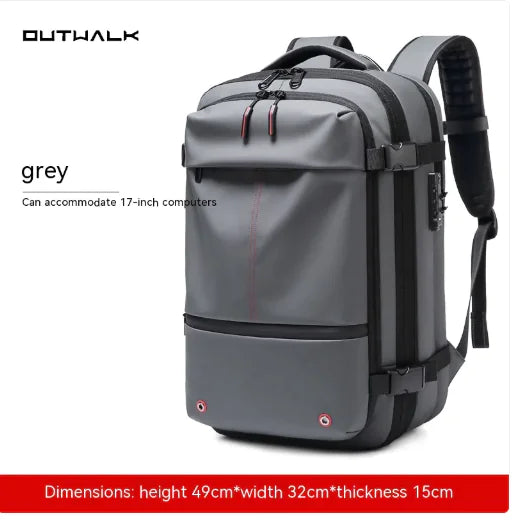 Travel Backpack Men's Business Multifunction Computer Bag Vacuum Compression Large-capacity Backpack