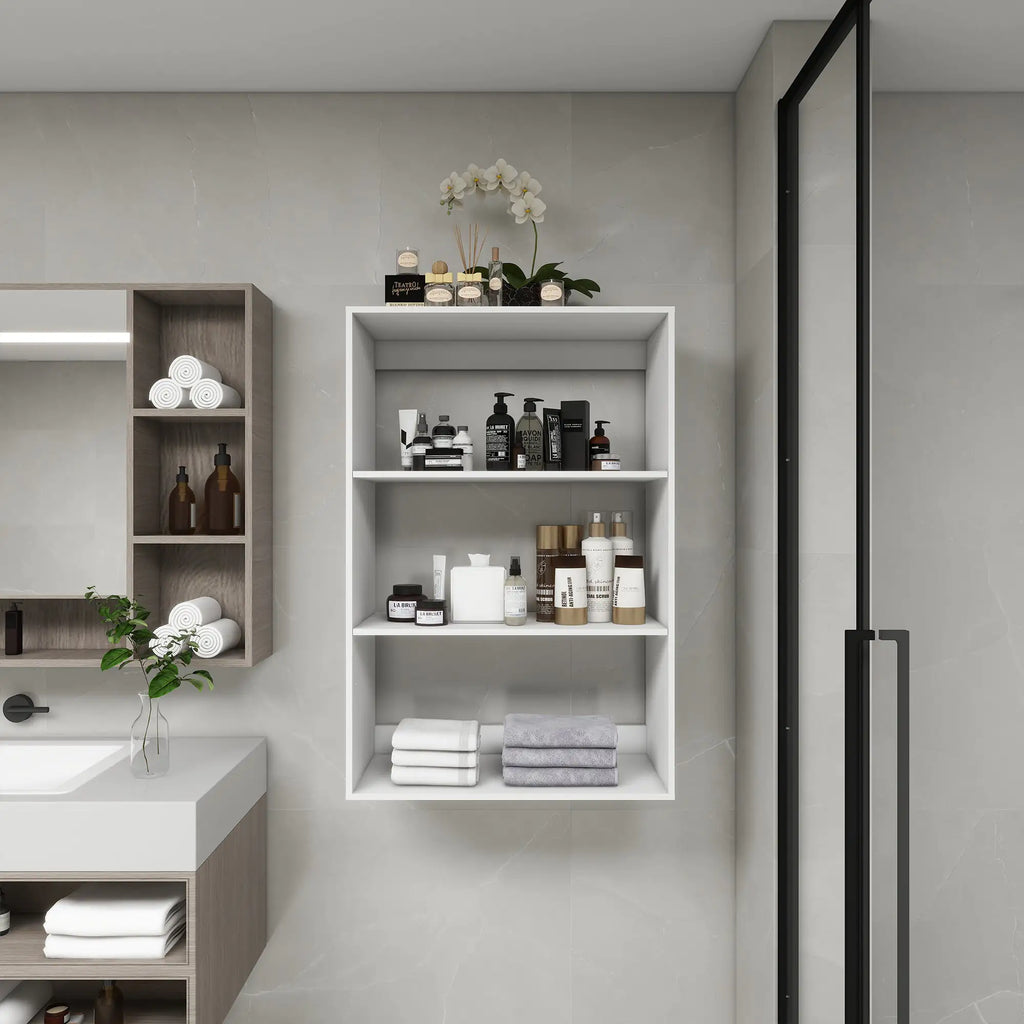 Sleek Wall-Hung Closet Storage System