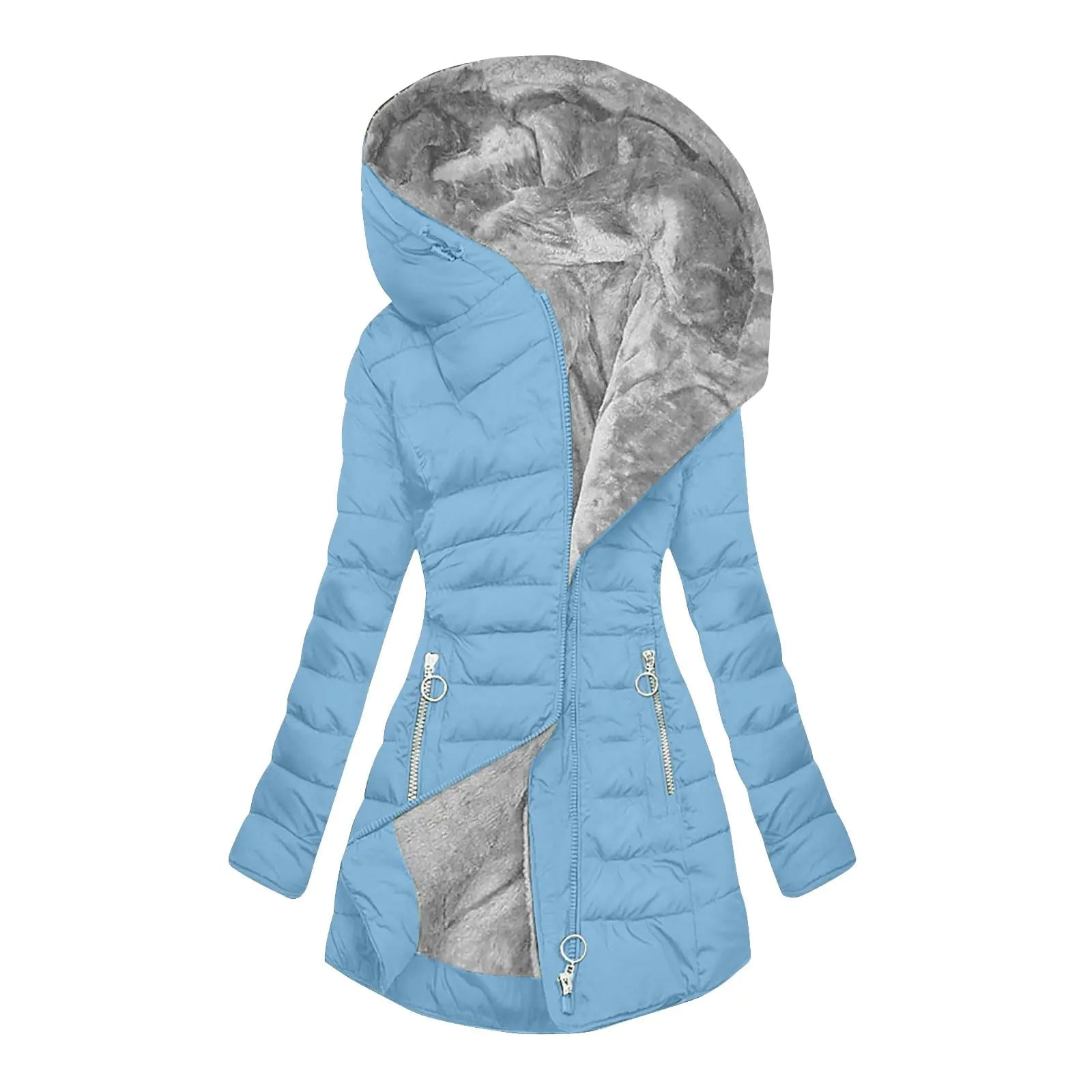 Ceboyel 2025 Hooded Puffer Parka for Women