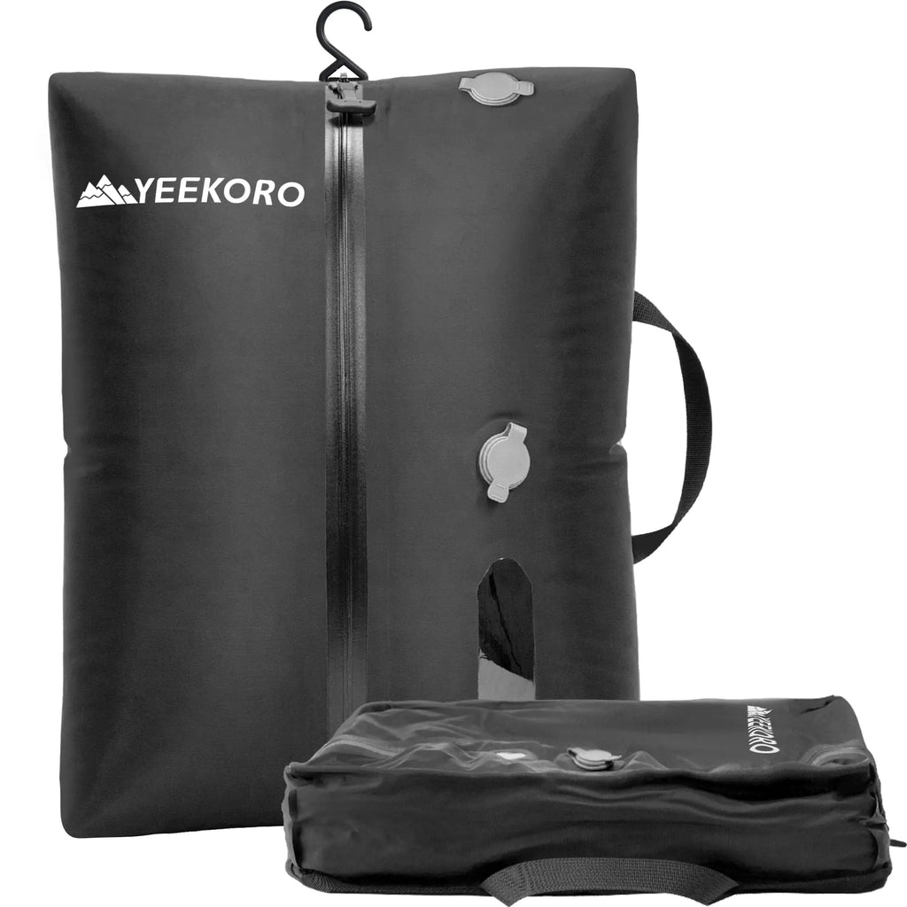 YEEKORO Vacuum Bags for Travel Professional IP67 Reusable Vacuum Compression Bags for Travel Suitcases and Backpack Durable Space Saver Bag (1 PACK No Pump)